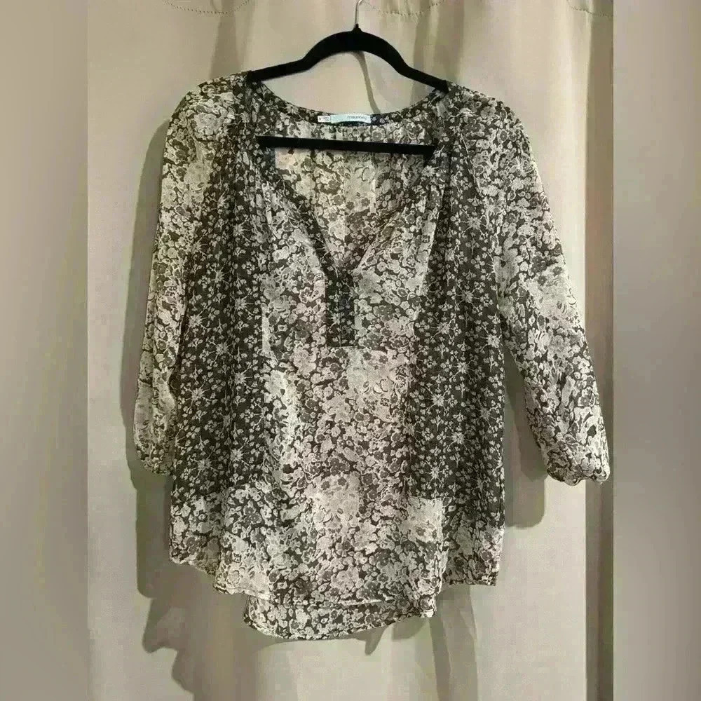 Women’s 3/4 Sleeve Maurices See Through Blouse